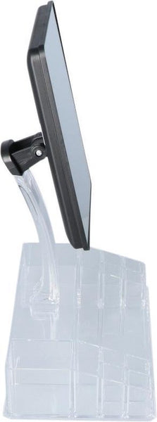 Make-up spiegel met LED en opbergbakjes 28x16x38cm