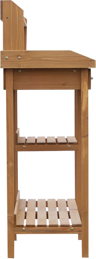 4Goodz Houten oppottafel Plantentafel met lade en bak
