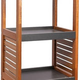 4goodz Badkamerkast Acaciahout halfhoog 5 planken - 30x36.5x108 cm