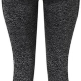 SparkNine Pacepocket dames sportlegging - met handige zakken - XXL - hennep grijs - hoge taille - elastisch - squatproof - niet doorschijnend