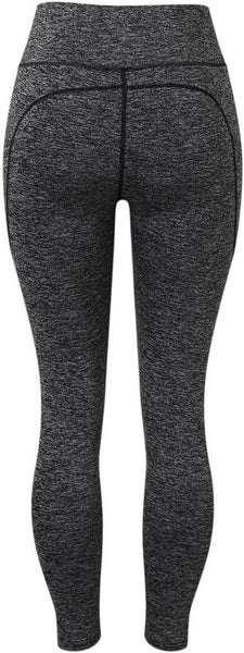 SparkNine Pacepocket dames sportlegging - met handige zakken - XS - hennep grijs - hoge taille - elastisch - squatproof - niet doorschijnend