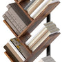 Homcom Design Boekenstandaard met 9 Niveaus - 158 cm hoog - Bruin
