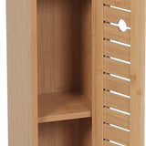 Toiletrolhouder met Toiletroldispenser Trinidad - 18x18x75 cm - Bruin