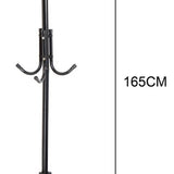 Kapstok Staand – Kledingrek met 9 Haken – Hoogte 165 cm – Staande Kapstok Metaal – Vrijstaande Kapstok – Wit – Voor Hal, Slaapkamer en Kantoor