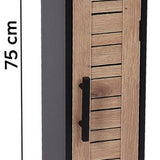 Toiletrolhouder met toiletroldispenser serie Bergen - 18x18x75 cm