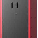 Feistos Gereedschapskast Juno Solo- 46x66x198 cm - Zwart/Rood
