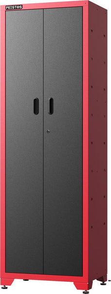 Feistos Gereedschapskast Juno Solo- 46x66x198 cm - Zwart/Rood