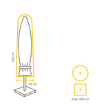 Kopu® Parasolhoes M voor Staande Parasol 300 cm 250/300 vierkant