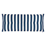Kopu® Mila Navy Blue 120 cm - Hoogwaardig Bankkussen - Gestreept