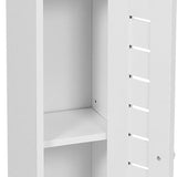 Toiletrolhouder met toiletroldispenser Santorini - 18x18x75 cm - Wit