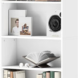 4goodz Boekenkast met 6 Verstelbare Planken - 24x60x158 cm - Wit