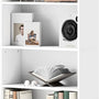 4goodz Boekenkast met 6 Verstelbare Planken - 24x60x158 cm - Wit