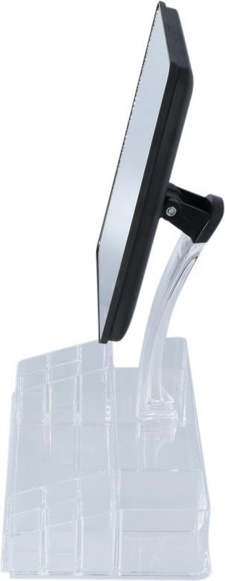 Make-up spiegel met LED en opbergbakjes 28x16x38cm