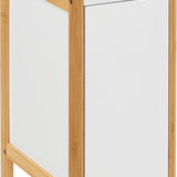 Toiletrolhouder Natureo met Reserverolhouder 33x20x80cm - Wit/Bruin