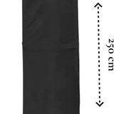 Parasolhoes Zweefparasol Waterafstotend 250 x 55 cm – Parasol Beschermhoes met Rits, Stok & Trekkoord – UV-bestendige Hoes voor Staande en Zweefparasol – Weerbestendige Tuinmeubel Bescherming Zwart