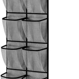 Schoenenkast Hangend - Schoenenzak 12 vakken - Opbergen van Schoenen aan Deur - Schoenenzak Grijs - Oplossing voor rondslingerende schoenen - Hoogwaardige Schoenenkast