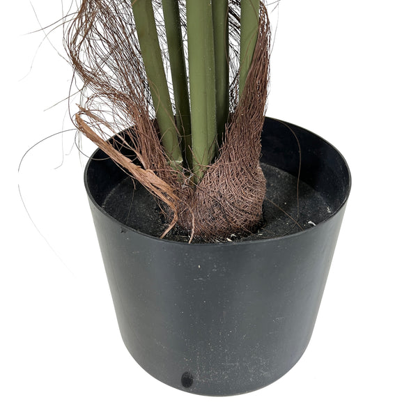 Kopu® Kunstplant Arecapalm 110 cm 6 stammen - zwarte pot - Nepplant