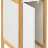 Toiletrolhouder Natureo met Reserverolhouder 33x20x80cm - Wit/Bruin