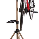 4toolz® Fiets Reparatiestandaard PRO – Aluminium – 360° Draaibaar - Met Gereedschapsbakje