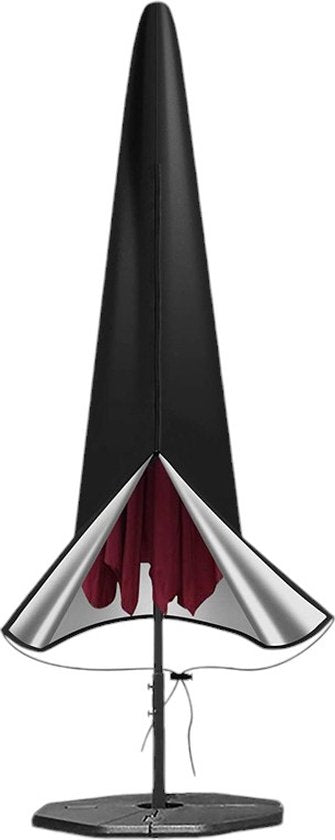 Parasolhoes voor Zweefparasol - 190 cm - Zwart - Waterbestendige hoes voor Parasol - Parasolhoes Staande Parasol met Rits