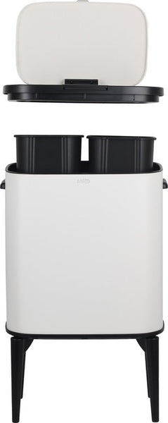 Luzzo® New York Push Afvalscheidingsprullenbak 18 ltr 2 bakken