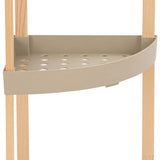 Fixwood Houten Hoekrek – 3-Laags Organizer – Compact Badkamer- en Keukenrek – 75 x 44 cm