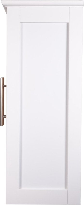 4goodz Wandkast Badkamer MDF Stockholm 52x22x55cm - wit/bruin