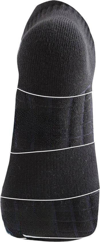 Hardloopsokken - 5 paar - Zwart - Maat 40-44 - Hardloopsokken - Running Socks - Korte Hardloop Sokken - Sportsokken - Tennissokken - Hardloopsokken Heren - Hardloopsokken Dames - Sportsokken Heren - S