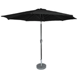 Kopu® Calma Parasolset Rond 300 cm met Hoes - Zwart