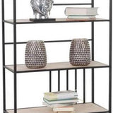 4livingz Napoli Recht - Stevig industrieel Wandrek 173x74x70 cm