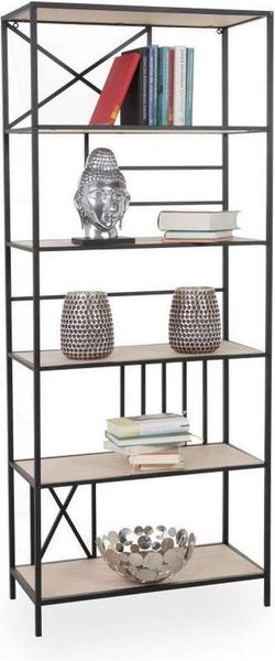4livingz Napoli Recht - Stevig industrieel Wandrek 173x74x70 cm