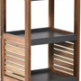 4goodz Badkamerkast Acaciahout halfhoog 5 planken - 30x36.5x108 cm
