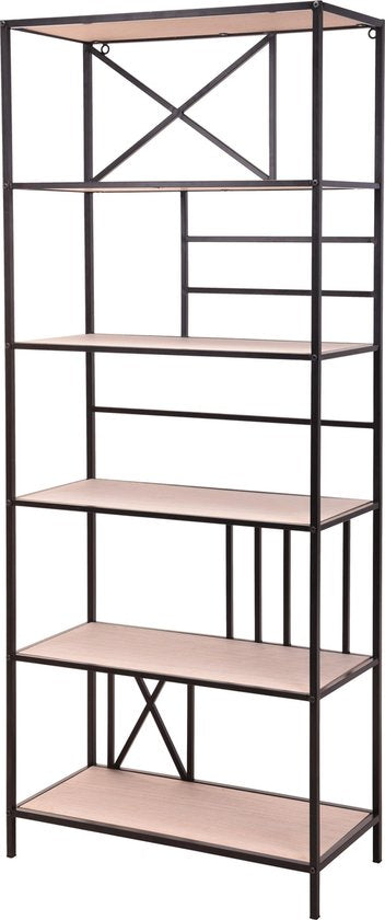 4livingz Napoli Recht - Stevig industrieel Wandrek 173x74x70 cm