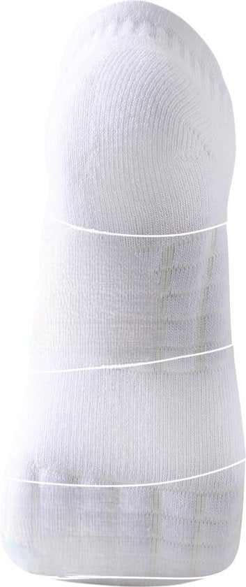 Hardloopsokken - 5 paar - Wit - Maat 36-40 - Hardloopsokken - Running Socks - Korte Hardloop Sokken - Sportsokken - Tennissokken - Hardloopsokken Heren - Hardloopsokken Dames - Sportsokken Heren - Spo