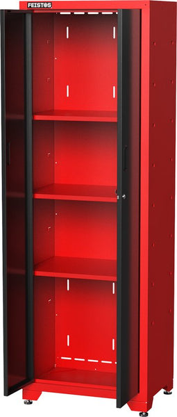Feistos Gereedschapskast Juno Solo- 46x66x198 cm - Zwart/Rood