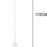 Kapstok Staand – Kledingrek met 8 Haken – Hoogte 172 cm – Staande Kapstok Metaal – Vrijstaande Kapstok – Wit – Voor Hal, Slaapkamer en Kantoor