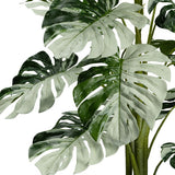 Kopu® Kunstplant Monstera Variegata Half Moon 115 cm - 16 bladeren