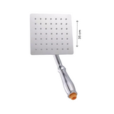 Regendouche XL Deluxe - Ø 35 cm - Zilver - Douchekop Met Slang En Houder - Regendouchekop - Handdouche