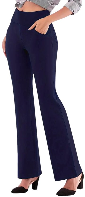 Flare Broek - Flared Pants met Zakken - Legging met &