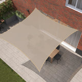 Kopu® Schaduwdoek Vierkant 5x5 m - 280 gram Waterdoorlatend - Beach