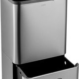 Luzzo Kansas Push Afvalscheidingsprullenbak 63 liter 3 bakken