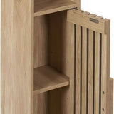 Toiletrolhouder/Reserverolhouder Klaus staand hout - Bruin