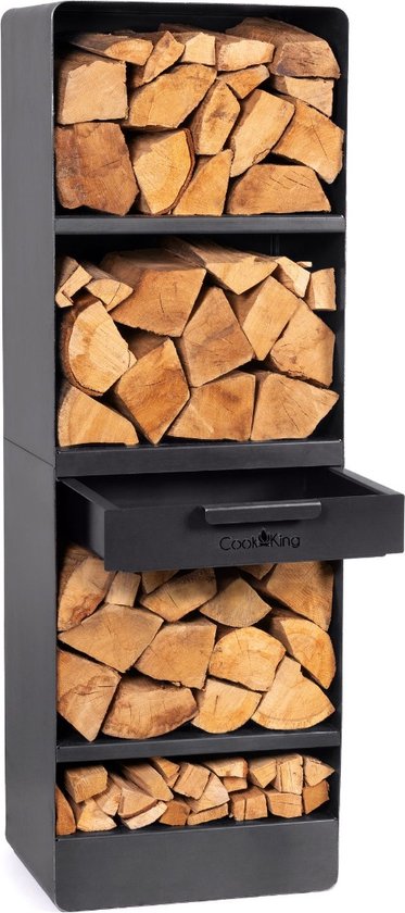 CookKing Houtopslag Vento - Hoge Kwaliteit Staal - Handgemaakt in Europa