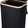 Wasmand met Deksel – Opvouwbare Wasmand – Wasbox 100L – Wassorteerder met Binnenzak – Beige – Voor Badkamer, Slaapkamer en Wasruimte