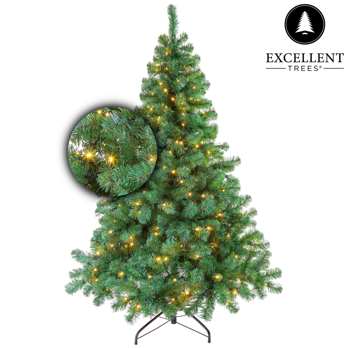 Kerstboom Excellent Trees® LED Stavanger Green 180 cm met verlichting - nu met Gratis Opbergtas t.w.v. € 27.95