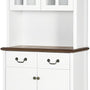 Keukenkast buffetkast met 2 laden en 2 Open vakken 76x38x182 cm