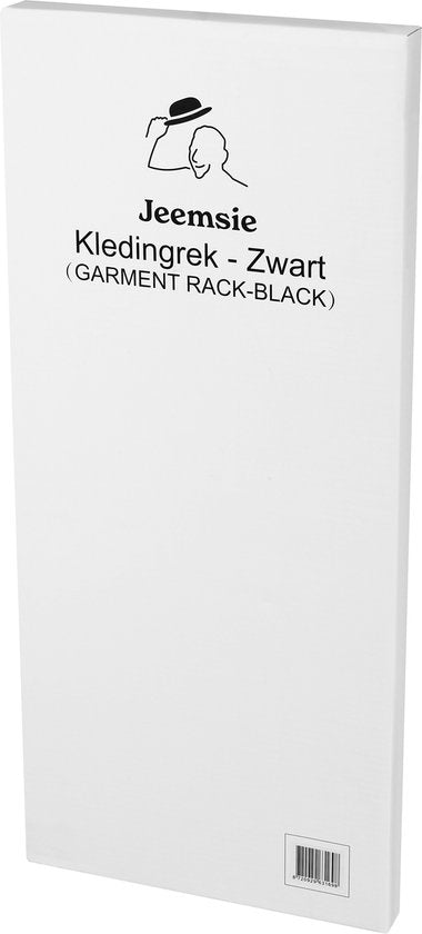 Kledingrek Staand – Kledingrek met Planken – Garderoberek Metaal – Open Kast – Kapstokrek – Zwart – Voor Slaapkamer en Hal