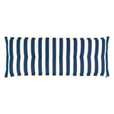 Kopu® Mila Navy Blue 150 cm - Hoogwaardig Bankkussen - Gestreept
