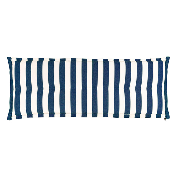 Kopu® Mila Navy Blue 150 cm - Hoogwaardig Bankkussen - Gestreept