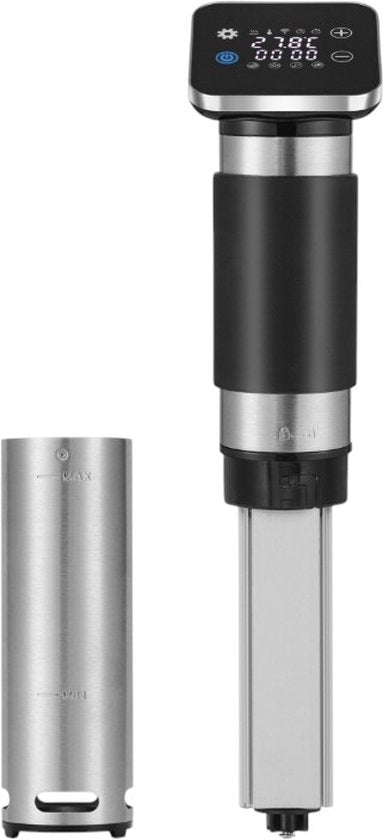 Sous Vide Stick met Wi-Fi en App – Smart Slowcooker – Zwart-RVS – Voor Perfect Slow Cooking